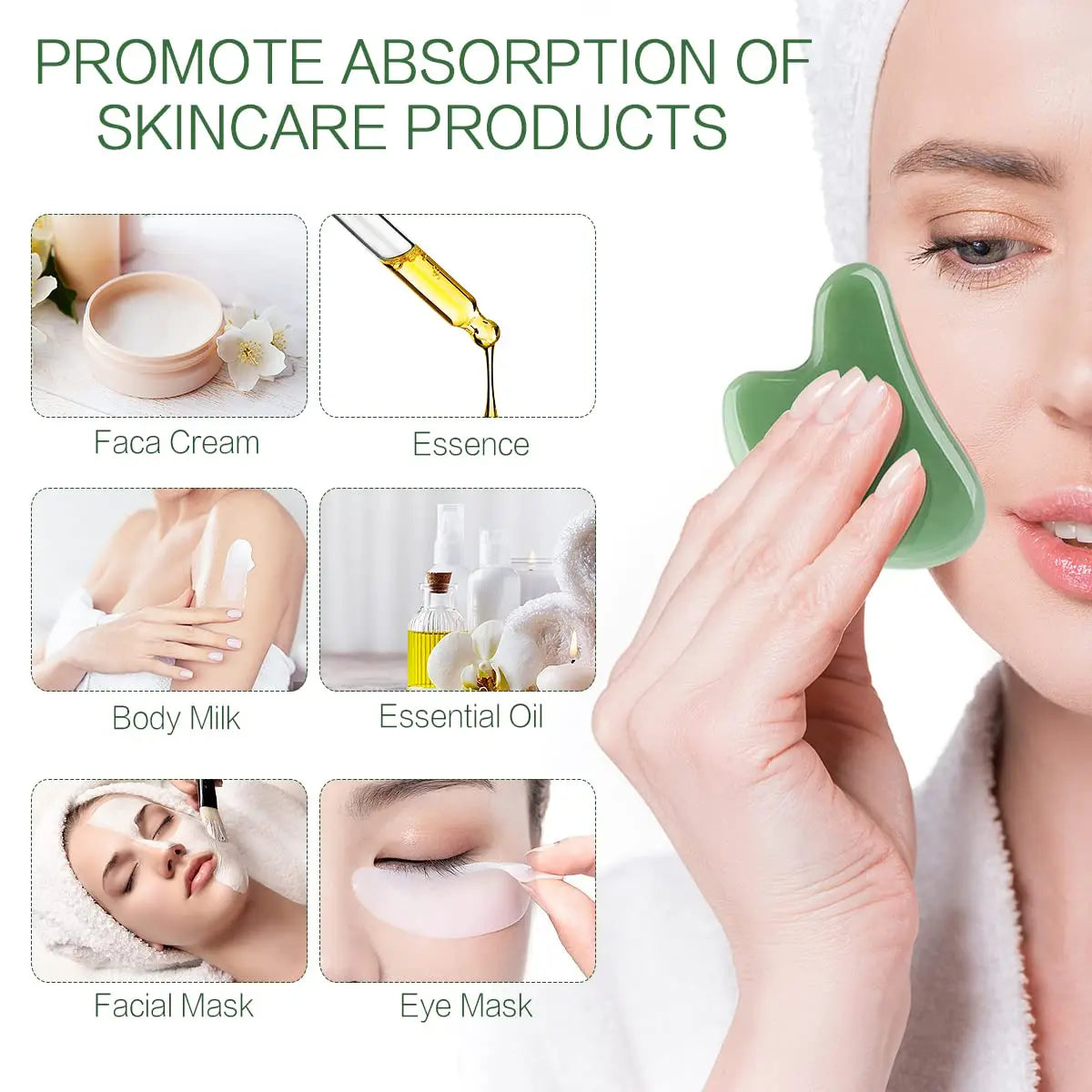 Resin Face SPA Massager Gua Sha Board Facial Skin Care Scraping Beauty Health Tools Lymphatic Drainage Chinese Medical Treatment