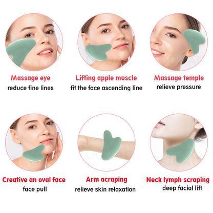 Resin Face SPA Massager Gua Sha Board Facial Skin Care Scraping Beauty Health Tools Lymphatic Drainage Chinese Medical Treatment